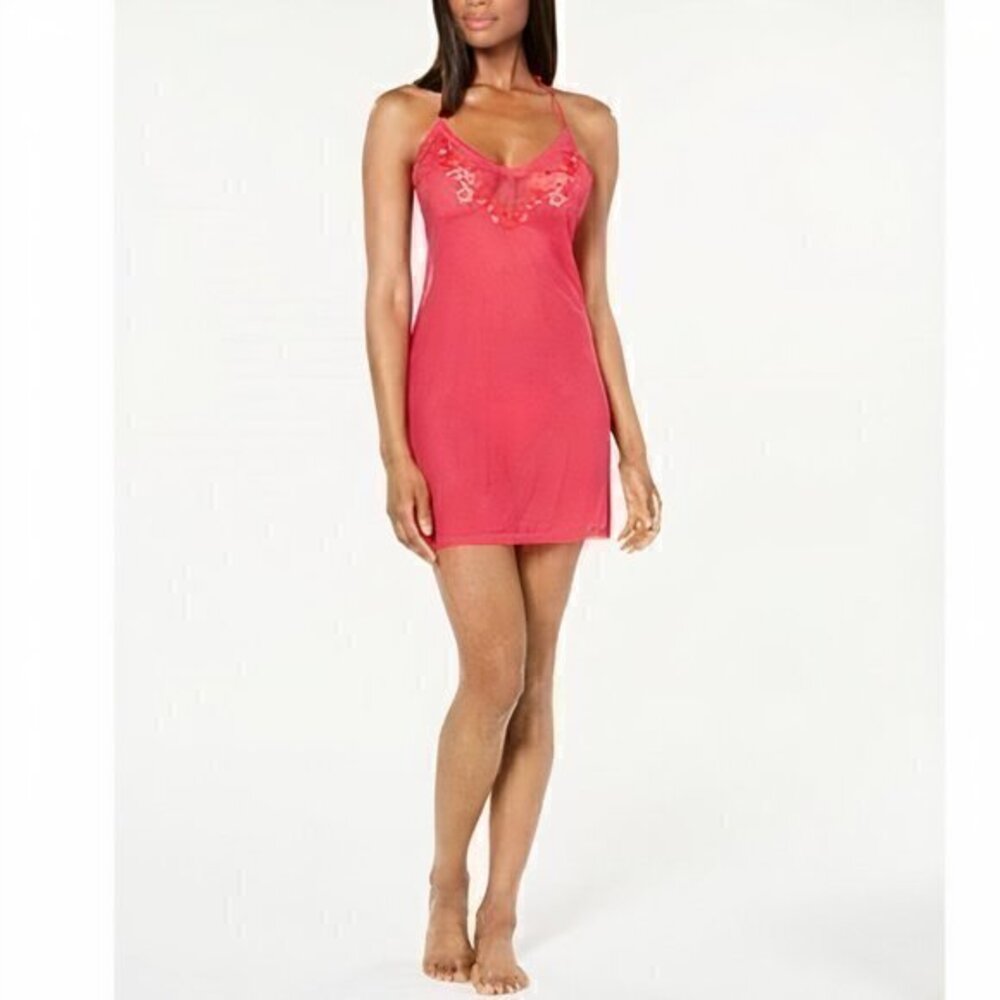 NWT!Inc Love Potion Embroidered Chemise Nightgown